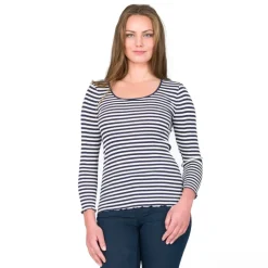 Seide-Baumwolle Langarm-Shirt ARONA von Gattina