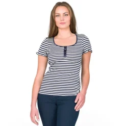 Seide-Baumwolle T-Shirt ARONA gestreift Gattina