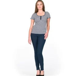 Seide-Baumwolle T-Shirt ARONA gestreift Gattina