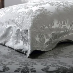 Seidenbettwäsche PORTOFINO ASH grau Seidenweber Collection