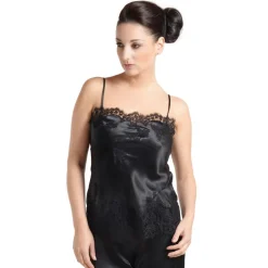 Seiden-Longtop JARDIN mit Spitze von Marjolaine