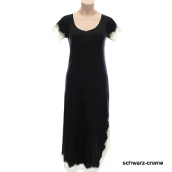 Seidenmix Kurzarm Nachthemd MAHÉ Nr. 2 mit Spitze Nightdreams