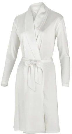 Seidenmix Kurz-Morgenmantel ADELAIDE glatt von Nightdreams