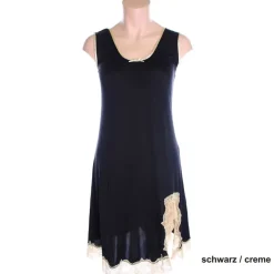 Seidenmix Träger-Unterkleid MAHÉ mit Spitze Nightdreams