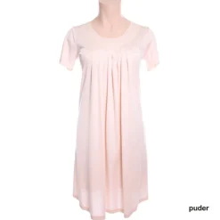 Seidenmix Wirkseide Kurzarm Nachthemd ADELAIDE Nr. 3 von Nightdreams