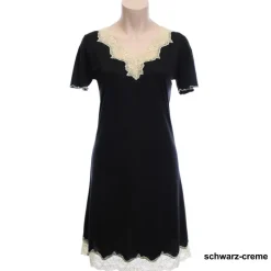 Seidenmix Wirkseide Kurzarm Nachthemd MAHÉ Nr. 1 von Nightdreams