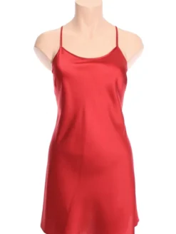 Seidennachthemd DAPHNEE rot oder beere von Marjolaine