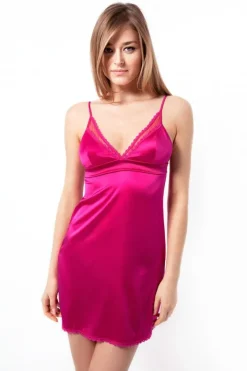 Seidennegligé RASPBERRY RIPPLE fuchsia-pink Mimi Holliday