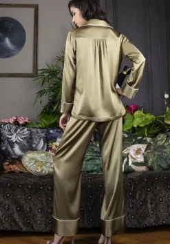 Seidenpyjama NOANE BICOLORE von Marjolaine