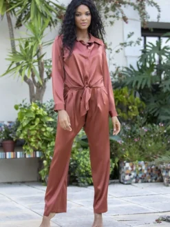 Seidenpyjama ROXANE elegant Stretchseide von Marjolaine