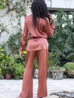 Seidenpyjama ROXANE elegant Stretchseide von Marjolaine