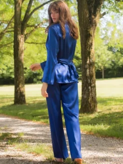 Seidenpyjama SOIE UNIE uni Marjolaine