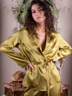 Seidenpyjama SOIE UNIE uni Marjolaine