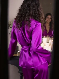 Seidenpyjama SOIE UNIE uni Marjolaine