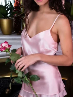 Seidentop 100% Seide ODON Satin von Marjolaine