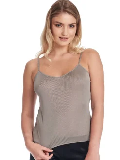 Seidentop aus 100% Wirkseide PURE schwarz oder weiss von Gattina