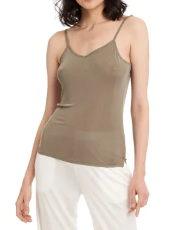 Seidentop aus 100% Wirkseide PURE beige oder weiss von Gattina