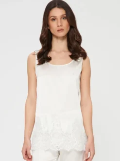 Seidentop Camisole SETA No. 11 mit Spitze glatt von Chiara Fiorini