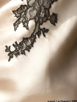 Seidentop FLAVIA mit Spitze Marjolaine