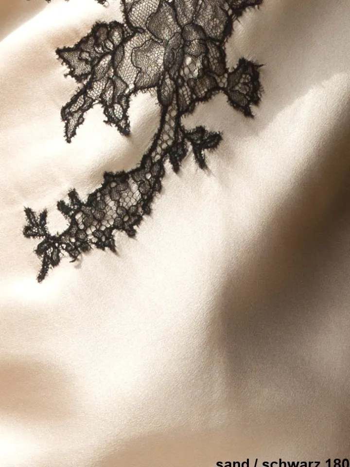 Seidentop FLAVIA mit Spitze Marjolaine