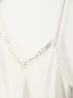 Seidentop JEWELS elfenbeinweiss aus 100% Seide von Luna di Seta