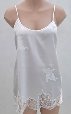 Seidentop SETA No. 12 mit Spitze von Chiara Fiorini