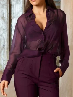 Seidenvoile Hemdbluse VARIATIONS DESIR von Lise Charmel