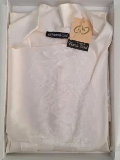 Seta Superior Morgenmantel SUPERBO von Cotton Club mit Seide