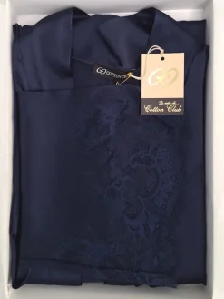 Seta Superior Morgenmantel SUPERBO von Cotton Club mit Seide