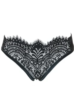 Slip BLACK SWAN mit Spitze uni von Prelude Milano