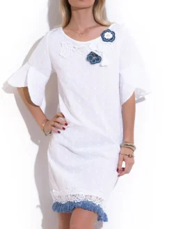 Sommerkleid mit Lochstickerei FIORI von Chiara Fiorini