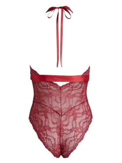 Spitze Body ROSALIE weinrot von Escora