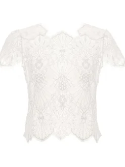 Spitze Kurzarm Top von Prelude Milano