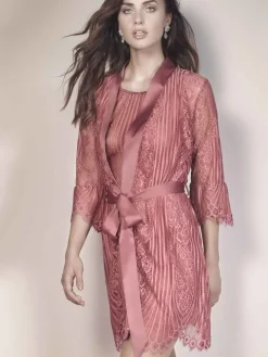 Spitze Morgenmantel JOSEPHINE von Escora