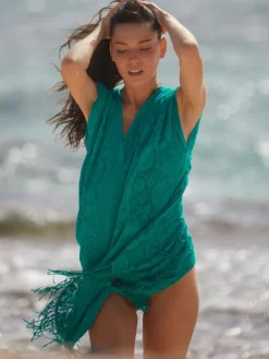 Spitze Strandtunika JESSE 20 einfarbig von Pain de Sucre