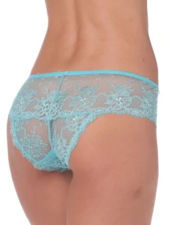 Spitzenslip COLETTE jade-grün aus Spitze von Imec