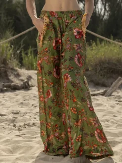 Strandhose mit Seide DAFNE von Laetitia Beachwear