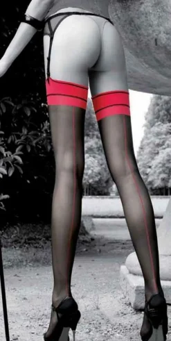 Strapsstrümpfe JESSY CALZE mit Naht von Trasparenze