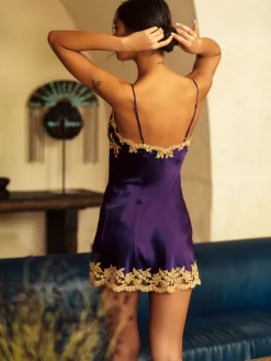 Stretchseide Combinette Reine No. 2 von Marjolaine mit Spitze