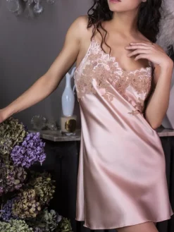 Stretchseide Nachthemd NINA Marjolaine Lingerie