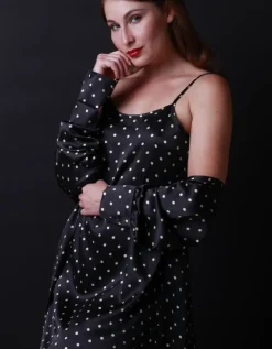 Stretchseide Spaghettiträger-Nachthemd MIO CUORE von Gattina