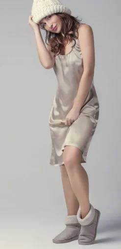 Stretchseide Trägernachthemd PROFUMO D'ORO von Gattina