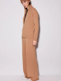 Strick Lounge-Hose weit von Chiara Fiorini mit Wolle und Kaschmir