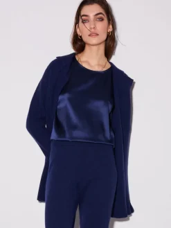 Strickjacke Grobstrick mit Knöpfen von Chiara Fiorini mit Wolle und Kaschmir