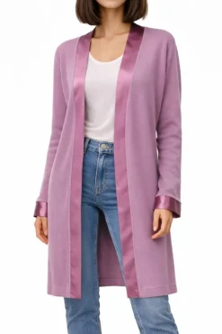 Strickjacke ISOLDE malve von Paolucci mit Wolle