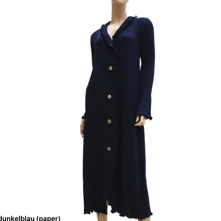 Strick-Morgenmantel FILU LANG von Paolucci mit Merinowolle