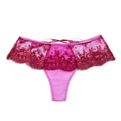String Boy Short CINAMON SUGAR pink-rot Mimi Holliday mit Seide