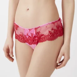 String Boy Short CINAMON SUGAR pink-rot Mimi Holliday mit Seide