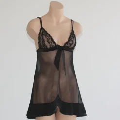 Tüll Baby-Doll NOELI von Exilia rot mit Seide