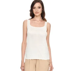 Trägertop aus 100% Wirkseide PURE beige oder weiss von Gattina